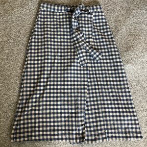 Zara Checked Gingham Wrap Skirt 💠⚡️ Grunge Style